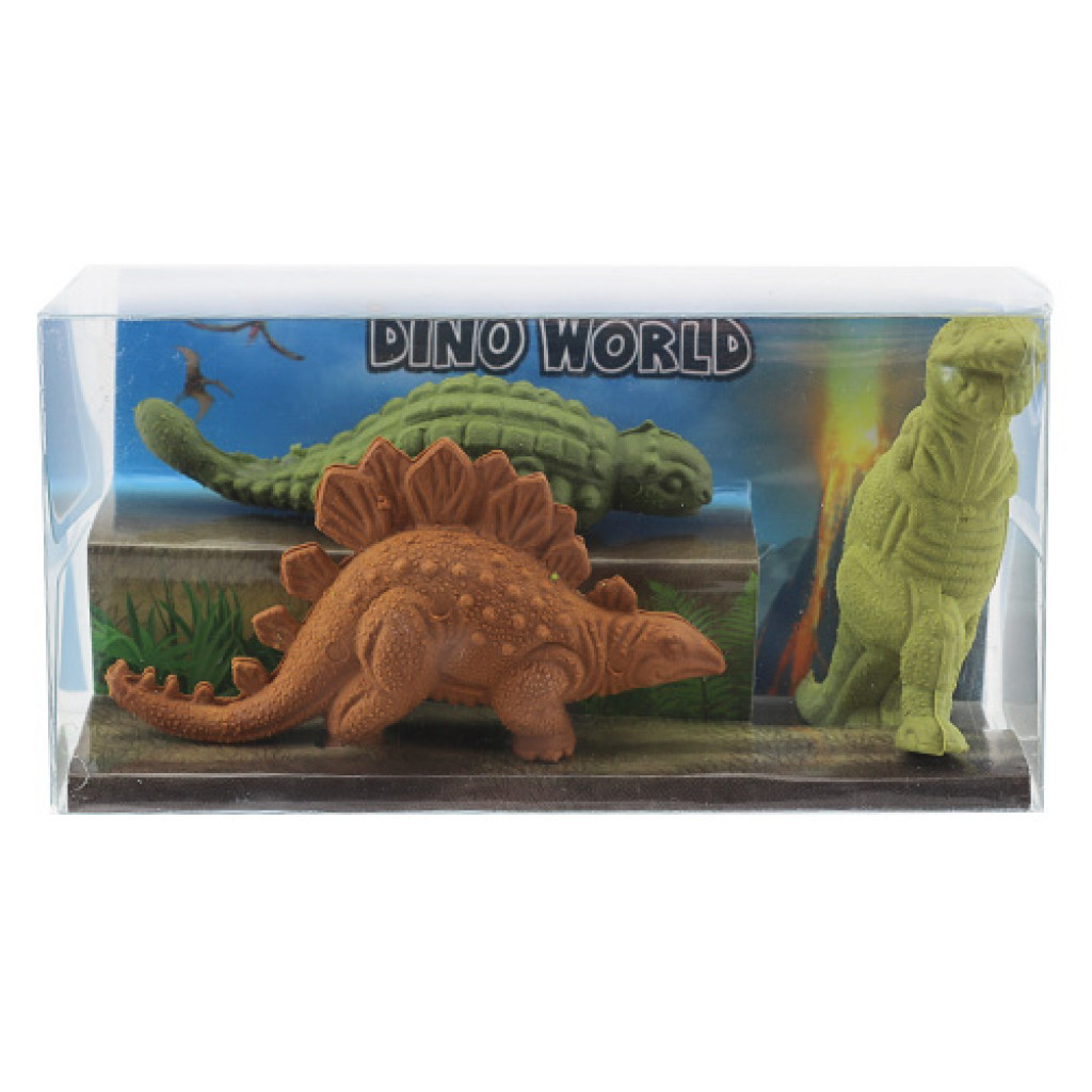 Dino World ASST | Sada figúrok dinosaurov - Stegosaurus, T-Rex, Ankylosaurus